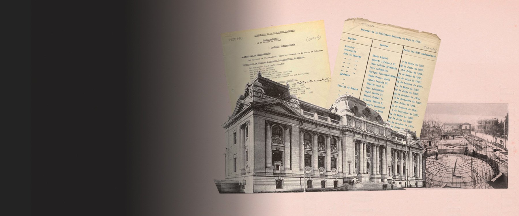 Composición gráfica para el minisitio "Biblioteca Nacional de Chile" Composición gráfica para el minisitio "Biblioteca Nacional de Chile"