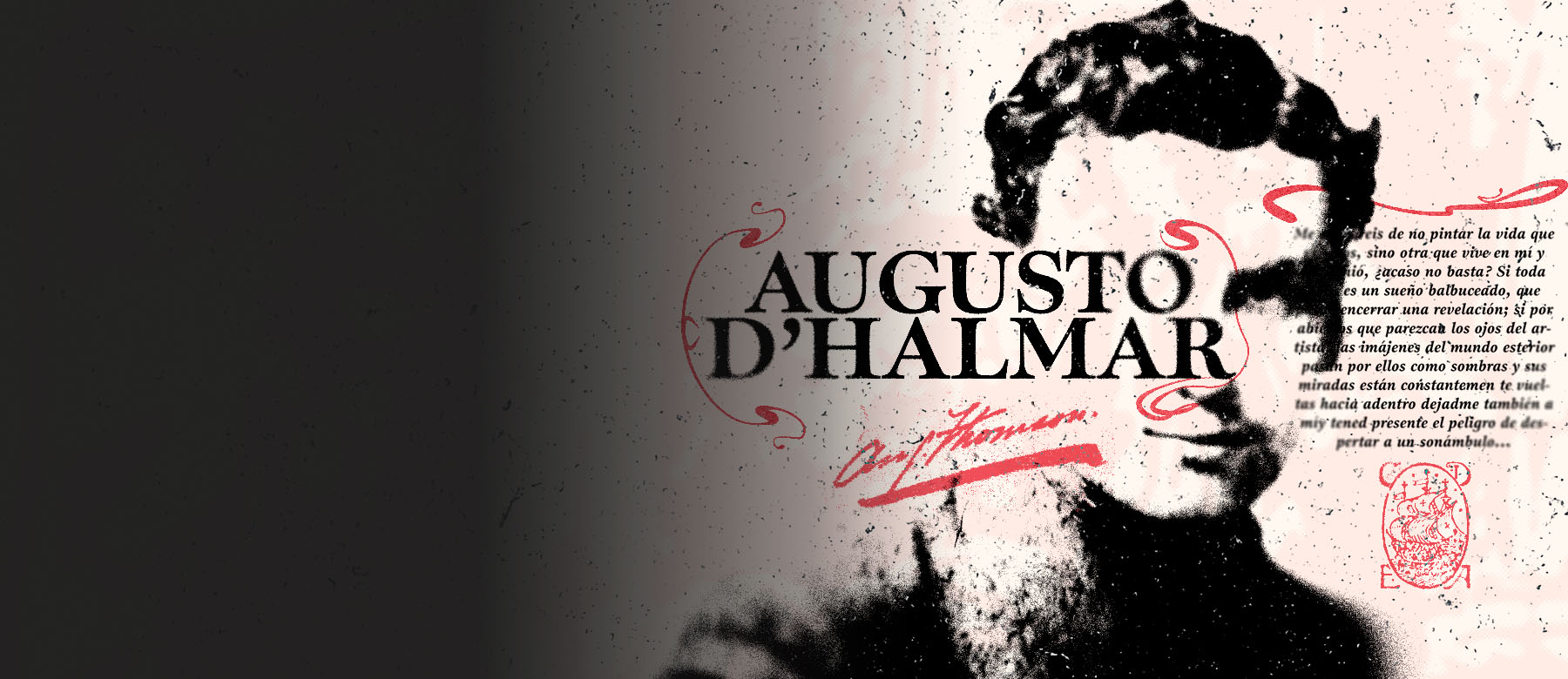 Composición gráfica para el minisitio sobre Augusto D'Halmar Composición gráfica para el minisitio sobre Augusto D'Halmar